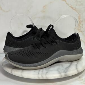 Crocs Women’s LiteRide 360 Pacer‎ Sneakers Black Gray W7 Comfort Casual Gym